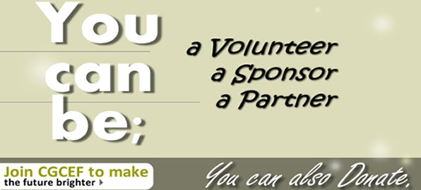 You too can be a Volunteer, a sponsor, a partner.